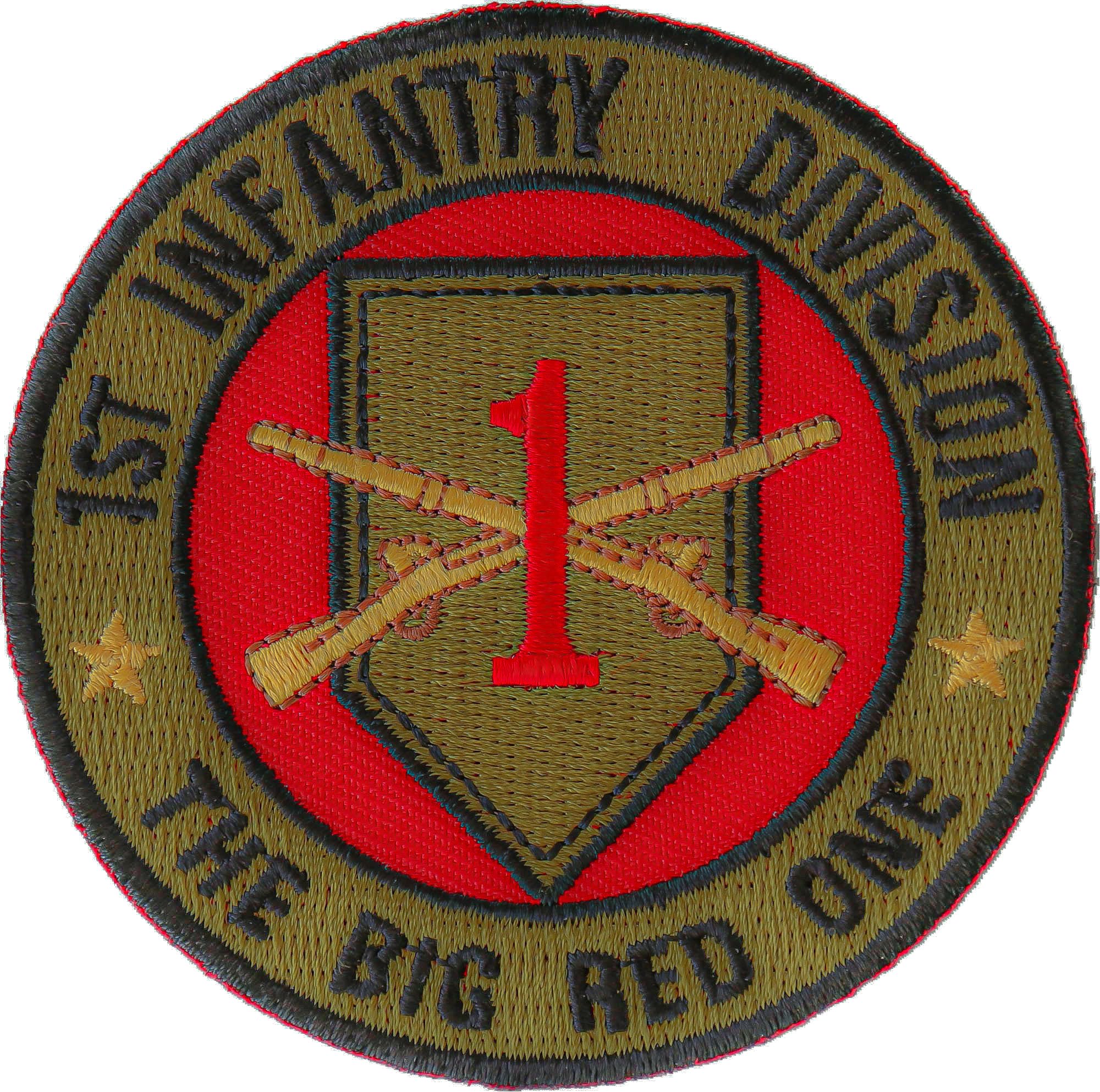 Amazon.com: 1st Infantry Division Patch The Big Red One - by